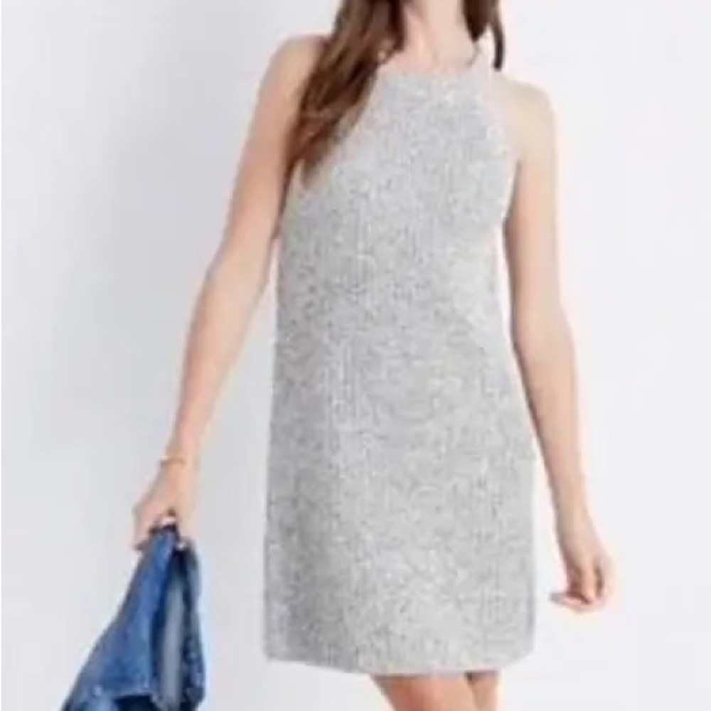 Madewell Sleeveless Ribbed Knit Sweater Dress